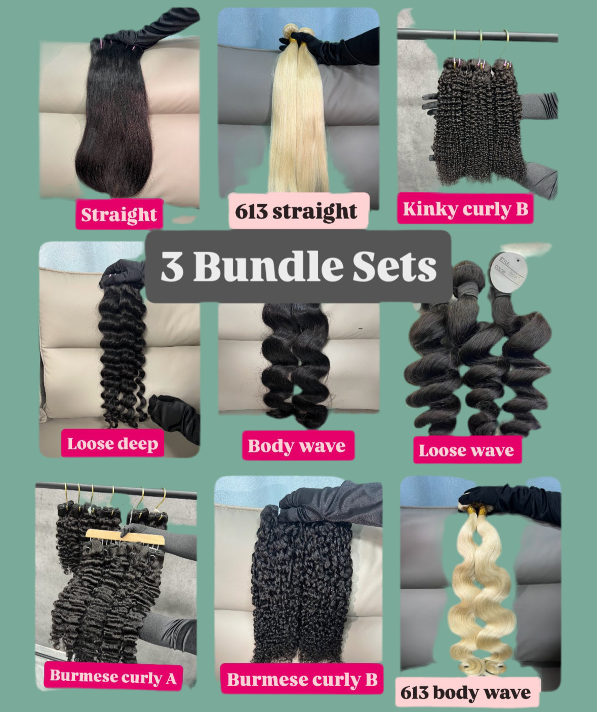 LUXE FOR LESS~ 3 Bundle Sets