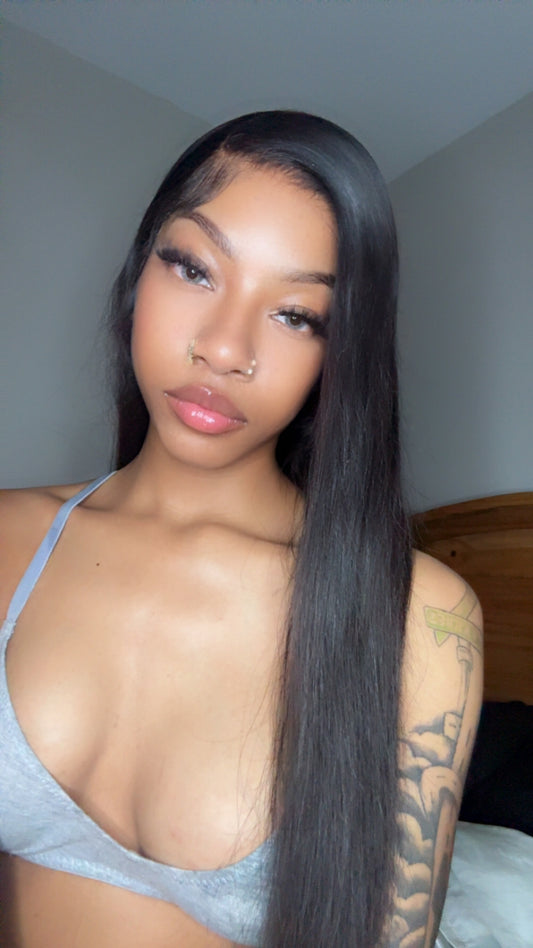 HD Straight Human Hair Lace Front Wig